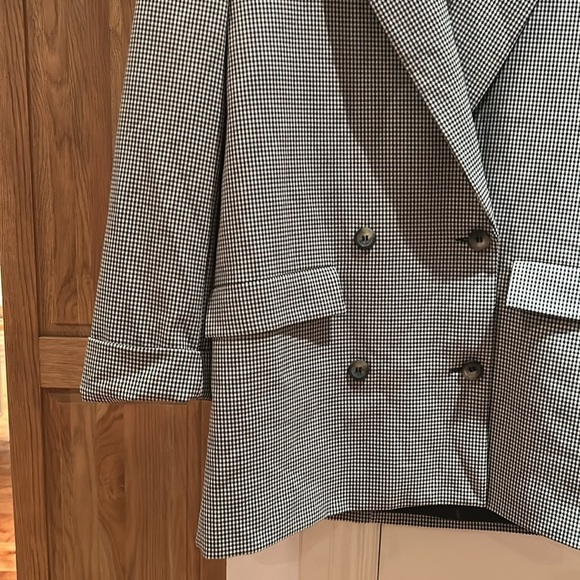 NWT ZARA xs plaid oversized blazer - Picture 5 of 12